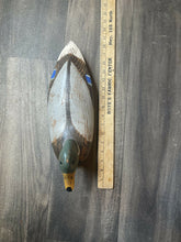 Load image into Gallery viewer, Vintage Wooden Mallard Duck Decoy