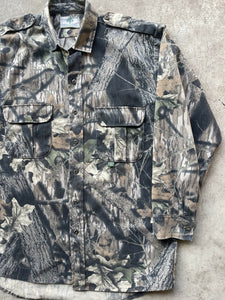 Vintage MossyOak Breakup Gen 1 Camo Shooter Shirt (XL)