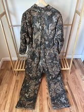 Load image into Gallery viewer, Mossy Oak Vintage 80’s Fall Foliage quilted lined thick insulated hunting Coveralls men’s Large made in USA