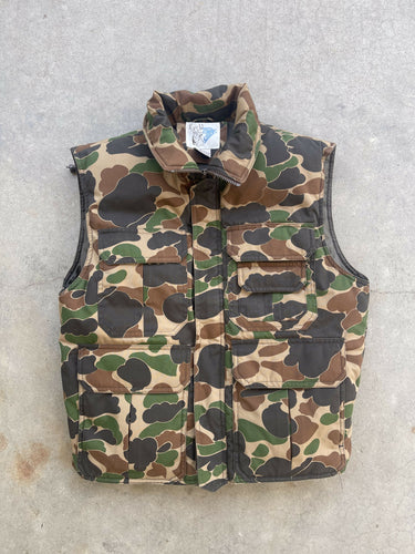 Vintage Trophy Club Duck Camo Vest (M)