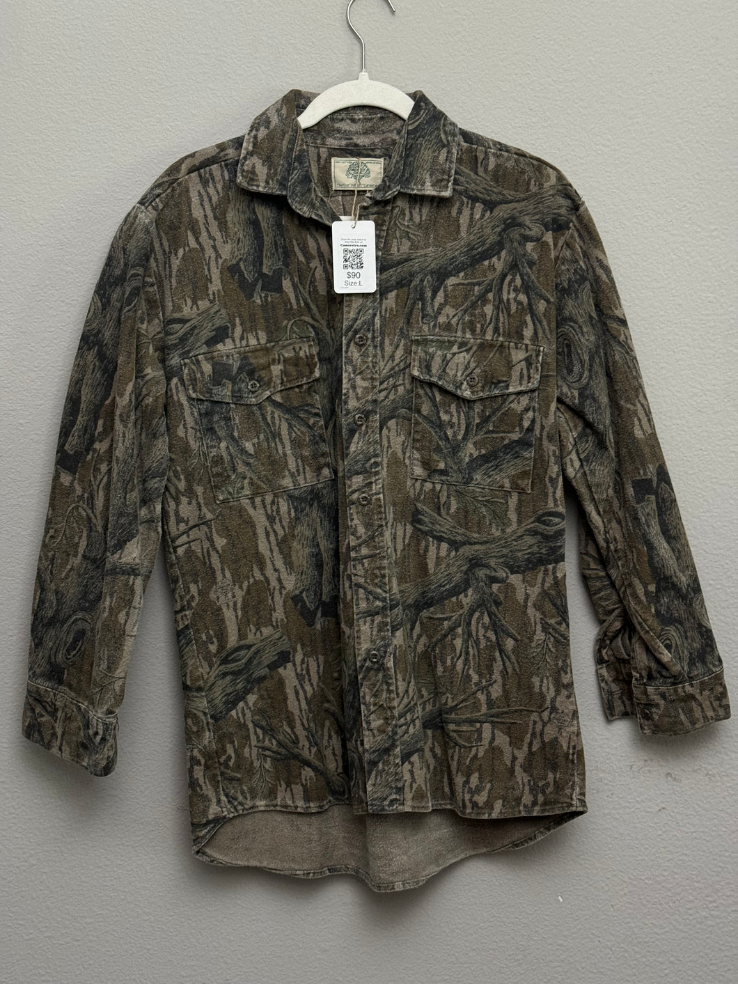 90’s Mossy Oak Treestand Chamois Shirt (L) 🇺🇸