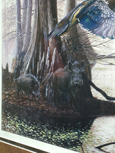 Load image into Gallery viewer, ‘16 “Cypress Bayou Neighbors” Arkansas Ducks Unlimited Sponsor Print Signed by Glenn Pollard (35.5”x30”)