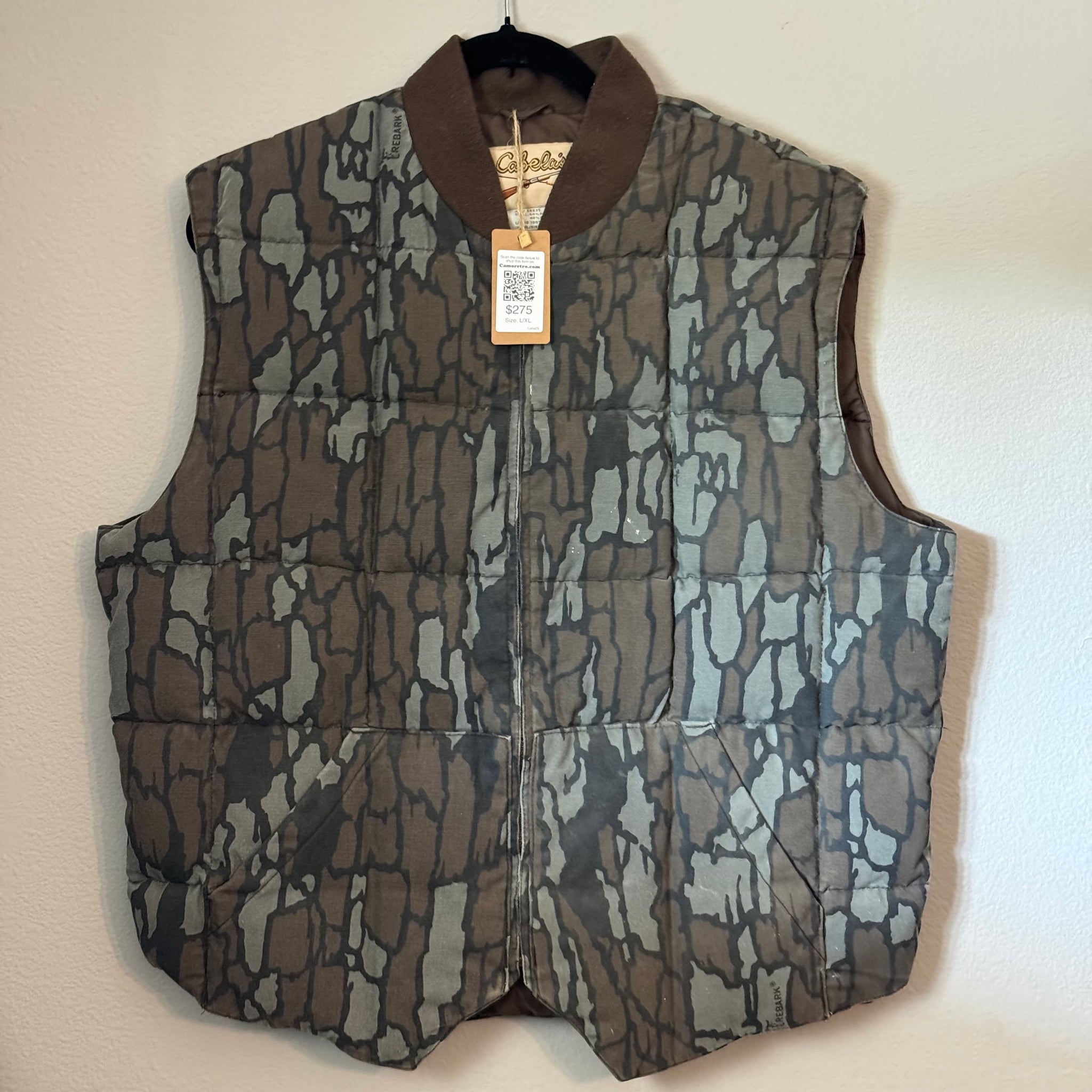 ジャケット・アウター 90s Cabela's trebark camouflage vest 90s