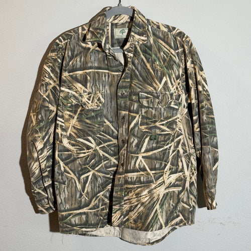 90’s Mossy Oak Shadowgrass Chamois Shirt (L) 🇺🇸