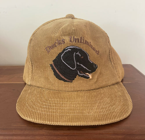 Ducks Unlimited Corduroy Black Lab Snapback Hat