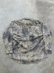 Vintage MossyOak Brush Camo ButtonUp Shirt (2XL)