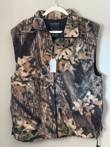 00’s H.S. Strut Mossy Oak Break Up Quilted Fleece Vest (L)