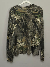 Load image into Gallery viewer, 90’s Sasquatch Mossy Oak Breakup Mesh Henley Shirt (XL) 🇺🇸