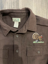 Load image into Gallery viewer, Vintage Turkey Embroidered Chamois Shirt (XL)