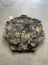 Load image into Gallery viewer, Vintage Superflauge Camo Bomber Jacket (L)
