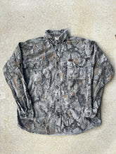 Load image into Gallery viewer, Vintage Woolrich Natural Gear Camo Button-Up Shirt (XL)