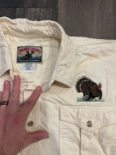 Load image into Gallery viewer, Vintage Turkey Embroidered Chamois Shirt (L)