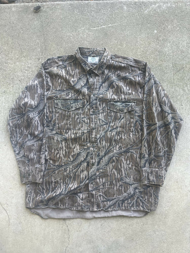 90’s Mossy Oak Original Treestand Camo Button-Up Shirt (XL) 🇺🇸