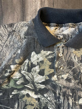 Load image into Gallery viewer, Vintage Mossy Oak Breakup Camo Jersey Material Polo Shirt (XL)