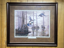 Load image into Gallery viewer, ‘16 “Cypress Bayou Neighbors” Arkansas Ducks Unlimited Sponsor Print Signed by Glenn Pollard (35.5”x30”)