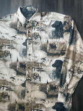 Load image into Gallery viewer, 2000’s Redhead Duck Dog Graphic Button-Up Shirt (L)