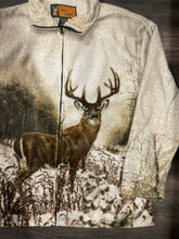 Load image into Gallery viewer, Vintage Style Fleece Whitetail Deer Zip Up Jacket (XL)