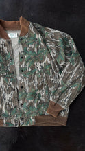 Load image into Gallery viewer, Vintage Mossy Oak greenleaf bomber jacket
