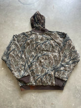 Load image into Gallery viewer, Vintage Cabela’s Mossy Oak Treestand Camo Hooded Jacket (XL)