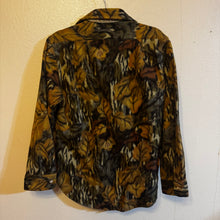 Load image into Gallery viewer, 90’s Cabela’s Mossy Oak Fall Foliage Fleece Shirt (M)