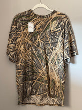 Load image into Gallery viewer, 90’s Baldor Motors &amp; Drives Mossy Oak Shadowgrass Pocket Shirt (XL)