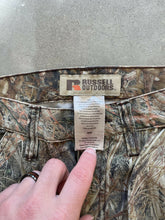 Load image into Gallery viewer, Vintage Mossy Oak Duck Blind Camo Adjustable Waist Pants (S)