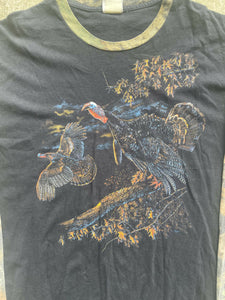 Vintage Turkey Graphic T-Shirt Realtree Advantage Camo (XL)