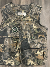 Load image into Gallery viewer, Vintage Mossy Oak Breakup Camo NWTF Patch Turkey Vest (L)