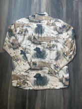 Load image into Gallery viewer, 2000’s Redhead Duck Dog Graphic Button-Up Shirt (L)