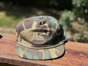 Vintage OldSchool Camo SnapBack Ellensburg Chapter