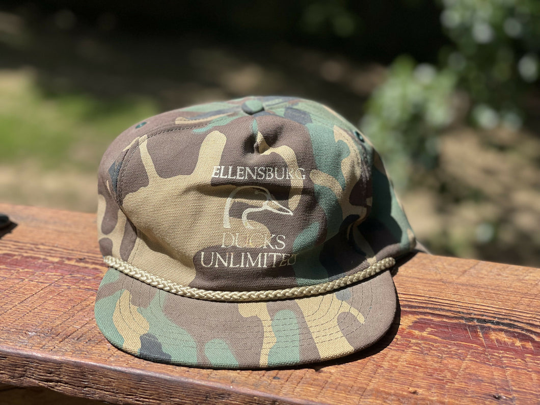 Vintage OldSchool Camo SnapBack Ellensburg Chapter