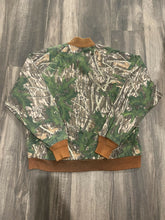 Load image into Gallery viewer, 90’s Mossy Oak Shadow Leaf Camo Bomber Jacket (XL) 🇺🇸