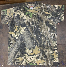 Load image into Gallery viewer, Vtg 90s Mossy Oak Break Up Camo T Shirt XL AOP Made in USA DEADSTOCK NOS
