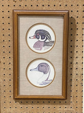 Load image into Gallery viewer, Gene Murray Pencil Etch Wood Duck Pintail Matted &amp; Framed Print (9.5”x15.5”)