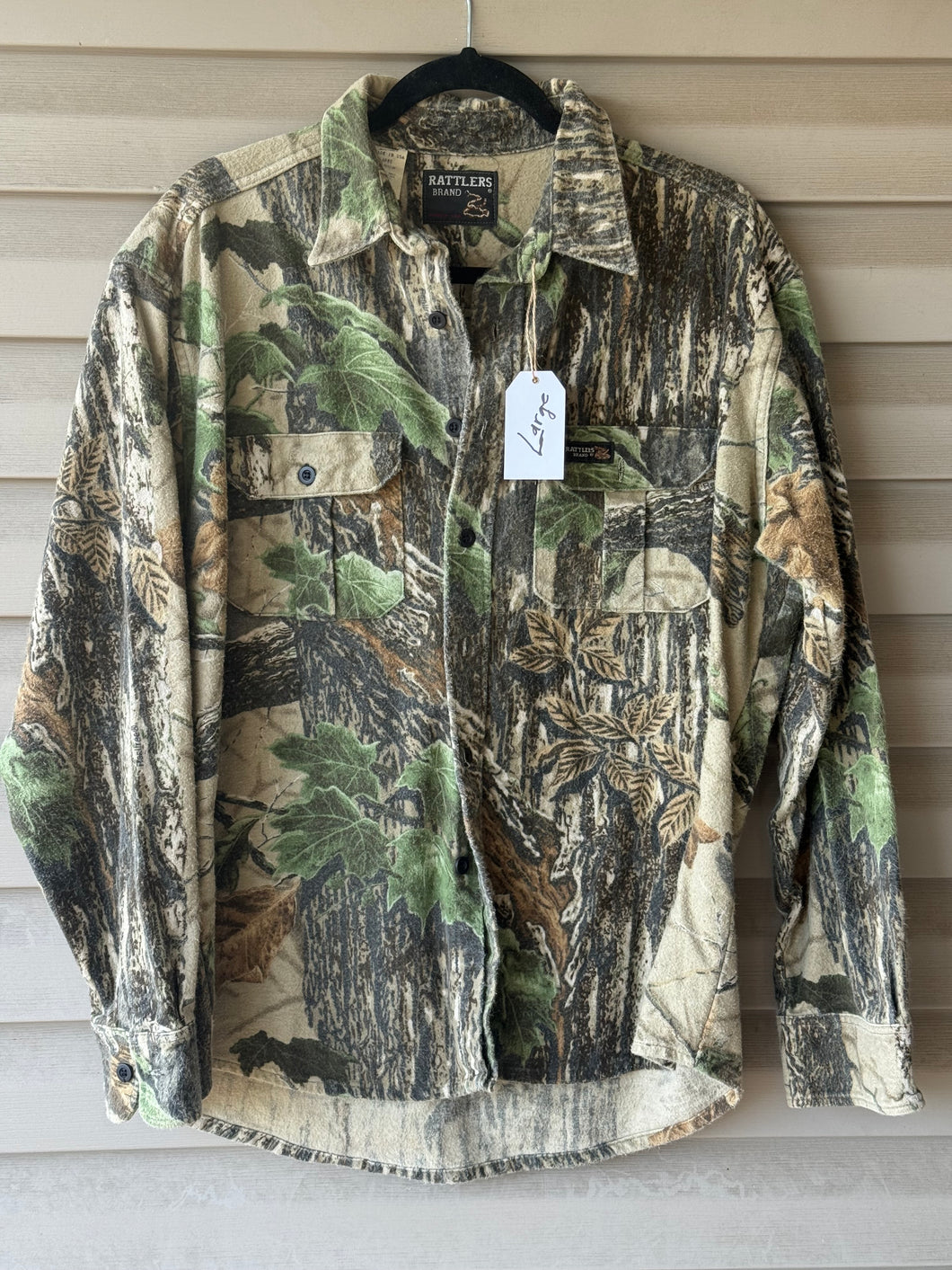 90’s Rattlers Realtree Chamois Shirt (L) 🇺🇸