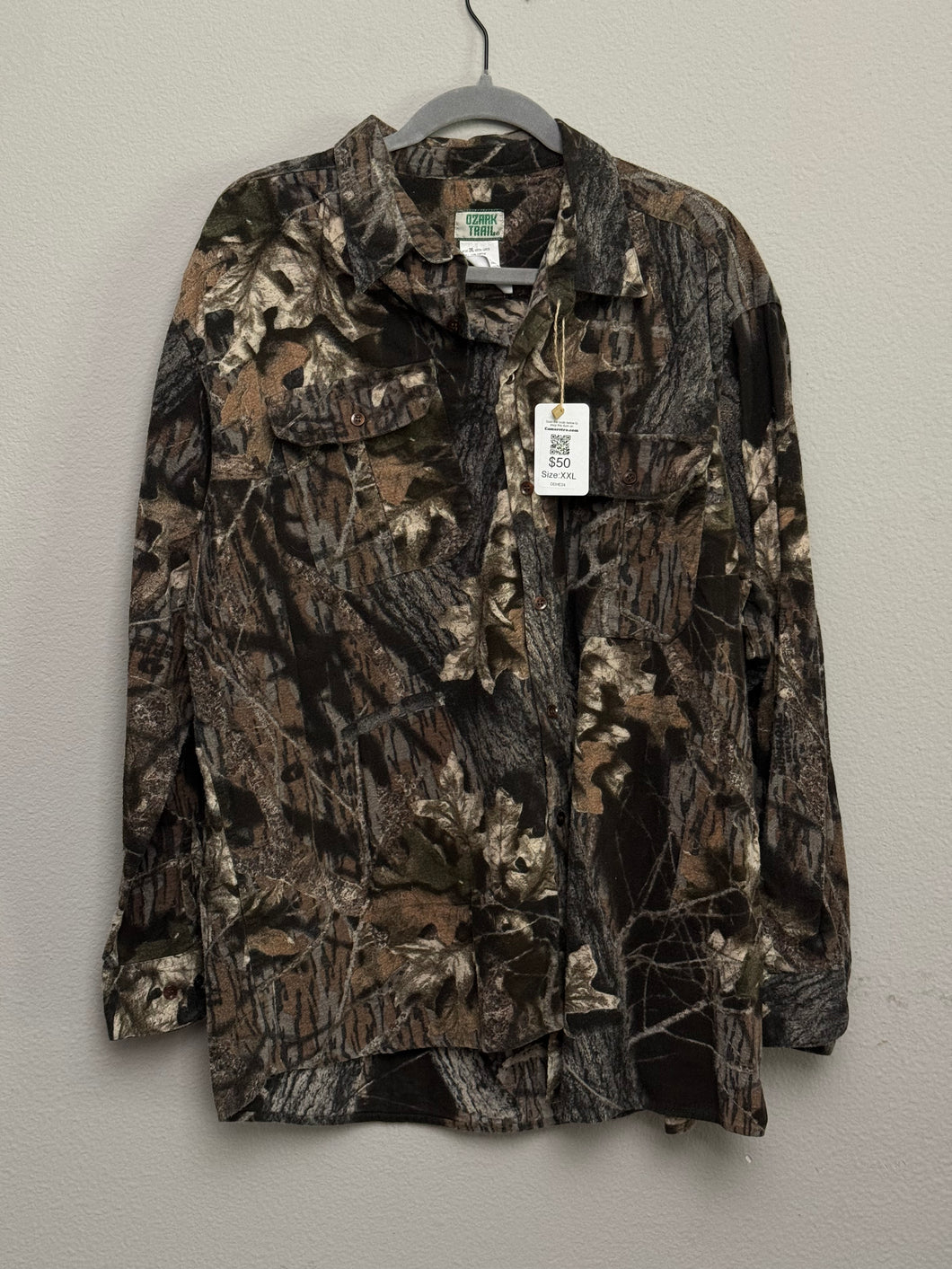 90’s Ozark Trail Mossy Oak Breakup Shirt (XL)