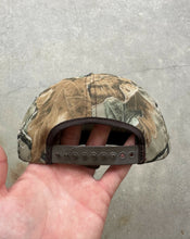 Load image into Gallery viewer, Vintage Realtree Camo “J’s Bow Shop” SnapBack Hat