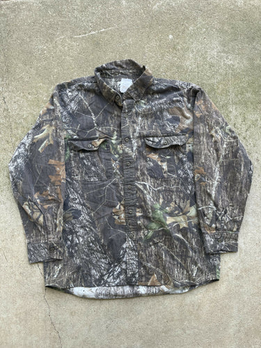 00’s Fieldstaff Mossyoak Breakup Camo Button-Up (L)