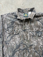 Load image into Gallery viewer, Vintage Cabela’s MossyOak Treestand Camo Chamios (XL Tall)