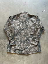 Load image into Gallery viewer, Vintage Lapco Mossy Oak Treestand Camo Pearl Snap Shirt (L)