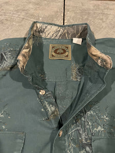 Mossy Oak Companions Deer Stand Button Down Shirt (XXL)