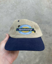 Load image into Gallery viewer, Vintage Shimano Fishing Rods &amp; Reels Adjustable Hat