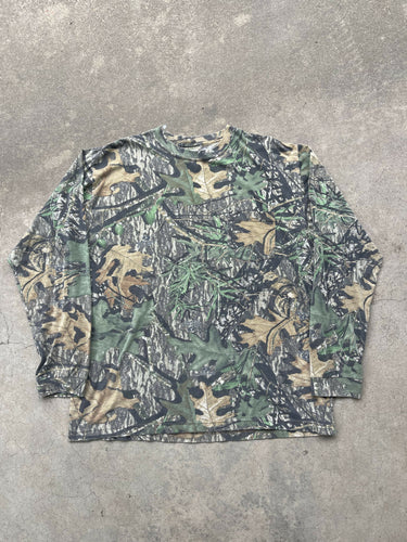 Vintage Fieldstaff MossyOak Obsession Camo Longsleeve Shirt (XL)