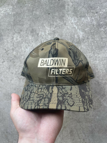 Vintage Treebark Camo Baldwin Filters Hat