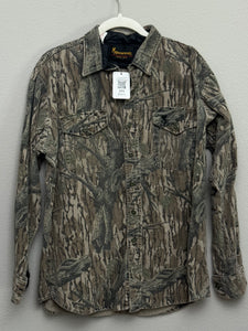 90’s Browning Mossy Oak Treestand Chamois Shirt (L)