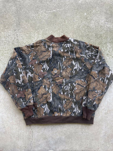 Vintage MossyOak Fall Foliage Bomber Jacket (XXL)