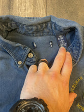 Load image into Gallery viewer, 2002 Pohlman Davison Duck Camp Denim Button-Up Shirt (XL)