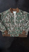 Load image into Gallery viewer, Vintage Mossy Oak greenleaf bomber jacket