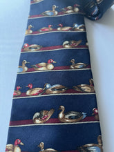 Load image into Gallery viewer, Ducks on Shelf Silk Tie