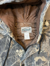 Load image into Gallery viewer, Vintage Mossy Oak Breakup Hooded Jacket (L)